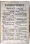 SHAKESPEARE, WILLIAM. The Merry Wives of Windsor.  Extract from the Second Folio.  1632